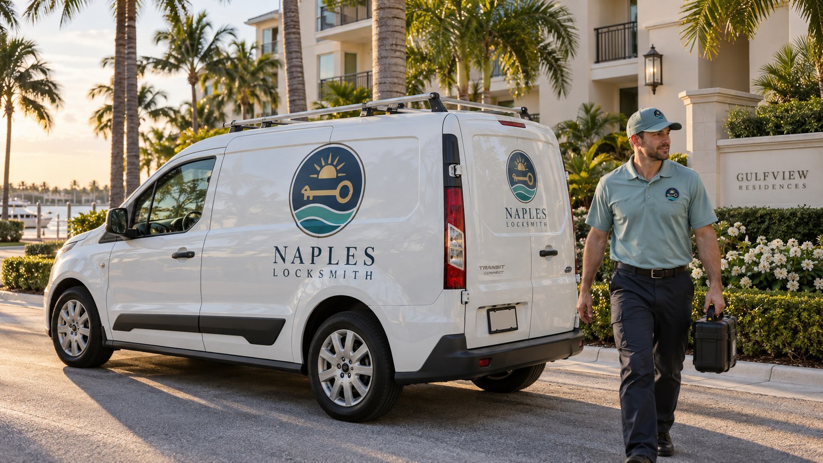Naples Locksmith branded mobile service van